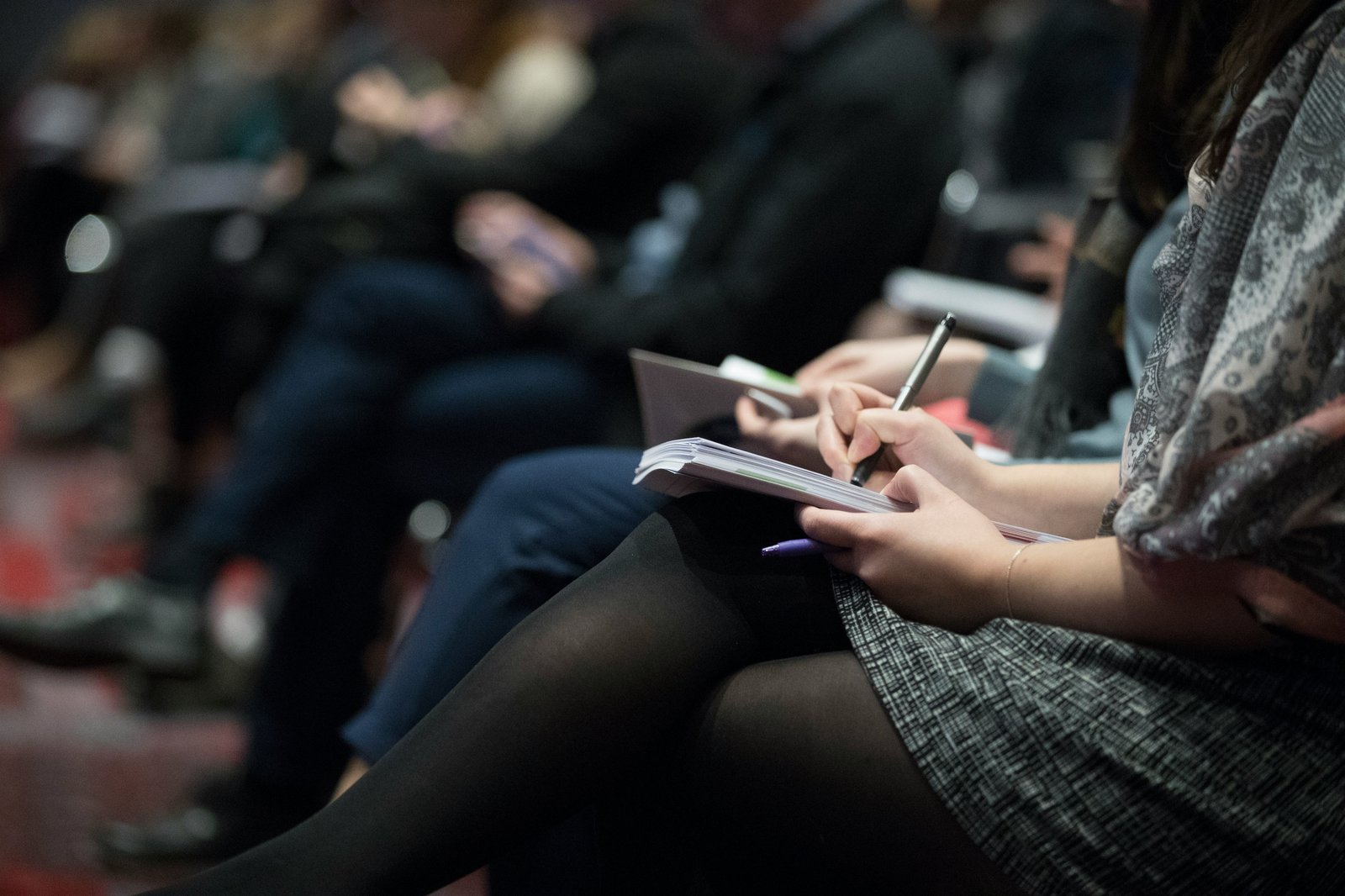 Delegate taking notes during a ReadyPeople training session